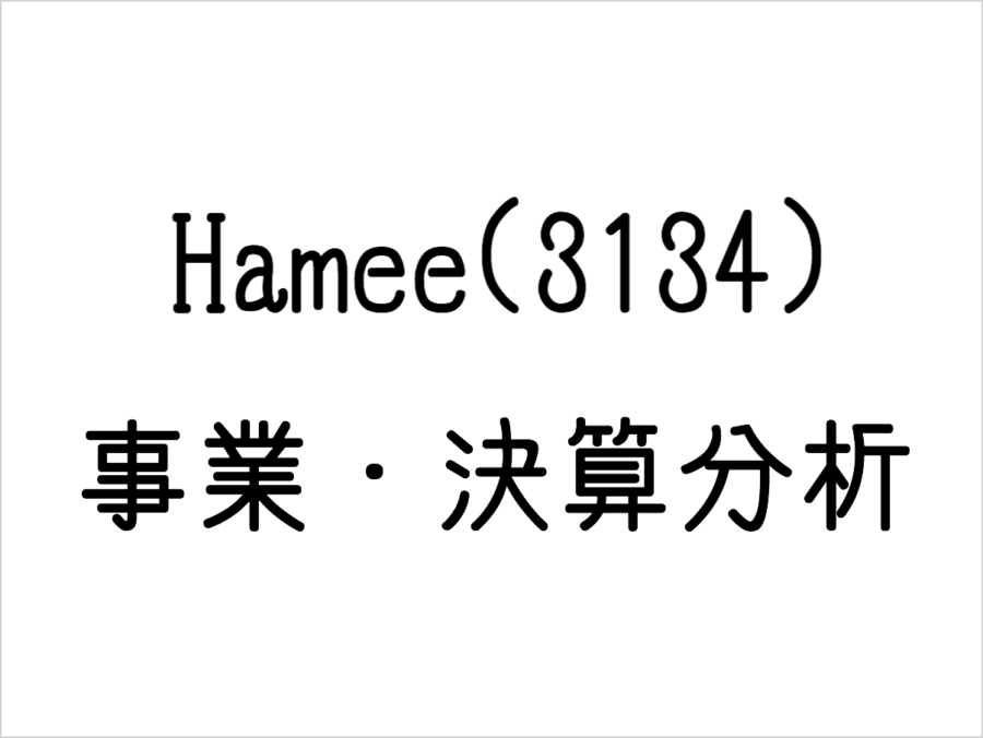 Hamee（3134）の決算・事業ワンポイント分析